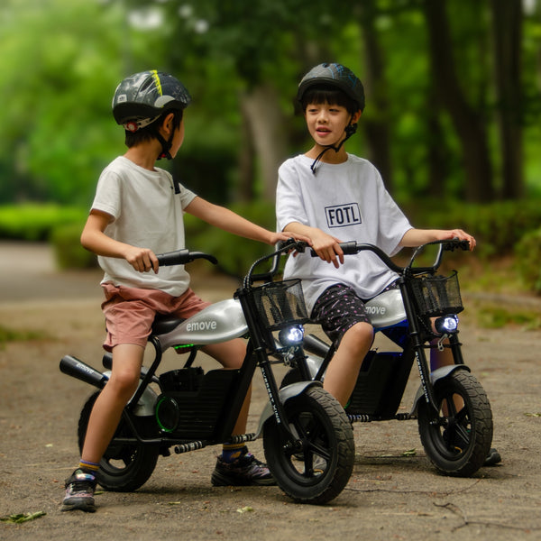 EVEREST XING emove イームーブ 電動バイク 子供用電動バイク 電動ミニバイク ミニバイク 乗用玩具 大人も乗れる キッズバイク 子供 バイク おもちゃ 電動乗用玩具 6歳以上 12インチタイヤ オフロード キャンプ アウトドア 公園 レジャー 親子遊び プレゼント 誕生日 ギフ
