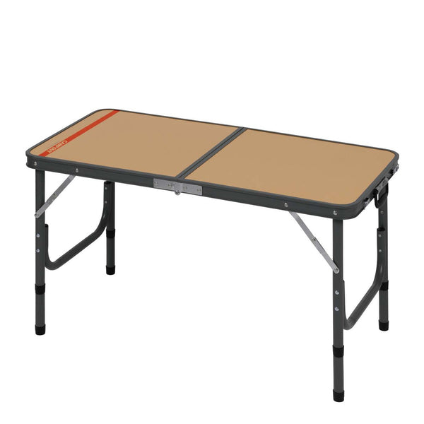 CAPTAIN STAG ( キャプテンスタッグ ) キャンプアウト アルミフォーウェイテーブル 90×45cm タン×ダークグレー | UC-589 | テーブル | 折りたたみテーブル | 高さ調整 | 持ち運び | BBQ | アウトドア | キャンプ | ファミリーキャンプ | 大型テーブル | きゃぷてんすたっぐ
