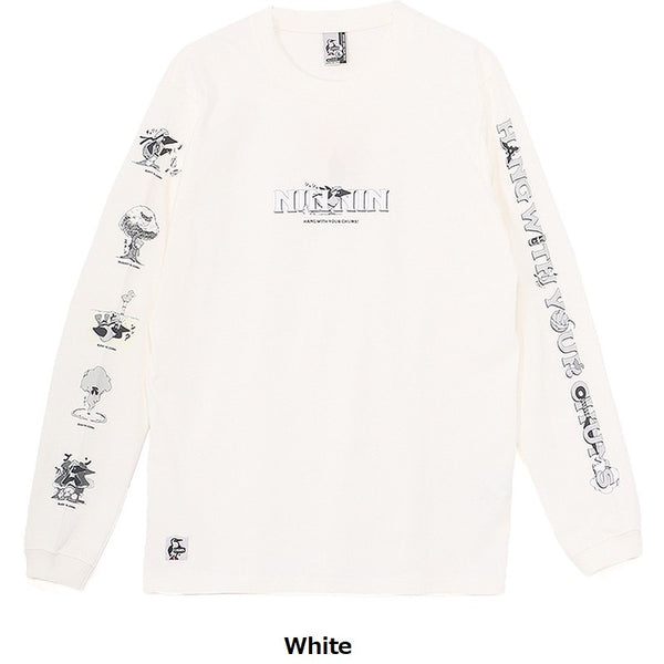CHUMS ( チャムス ) ザニンジャブラッシュドロングスリーブTシャツ | ロンT | ロングTシャツ | 長袖 | トップス | ウェア | ロングスリーブTシャツ | 忍者 | モチーフ | アウトドア | CH01-2662 | ちゃむす