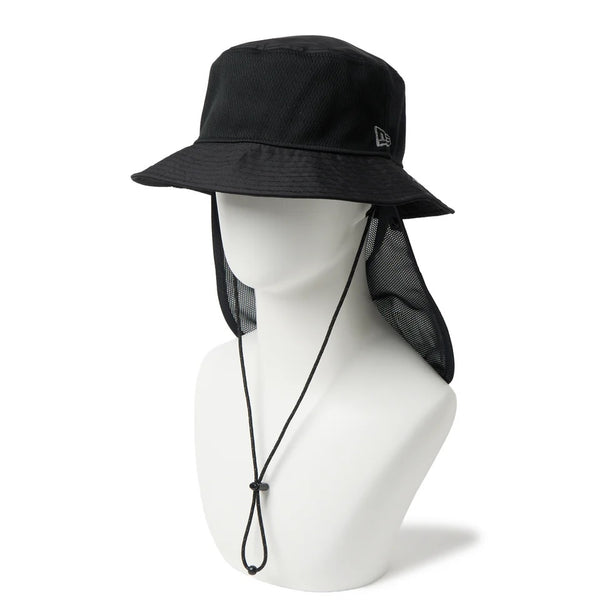 NEW ERA ( ニューエラ ) アドベンチャーライト サンシェード Tech Multi Mesh ブラック | アウトドア | 帽子 | ハット | サファリハット | お出かけ | 登山 | ハイキング | レジャー | 日よけ | UVカット | 14774344 | にゅーえら