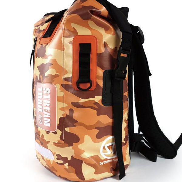 【 SALE 】 Stream Trail ( ストリームトレイル ) Dry Tank - 25L Camo ( ドライタンク カモ ) オレンジ | リュック | バックパック | デイパック | 旅行 | レジャー | キャンプ | 防水 | 迷彩 | 人気 | ロールダウン