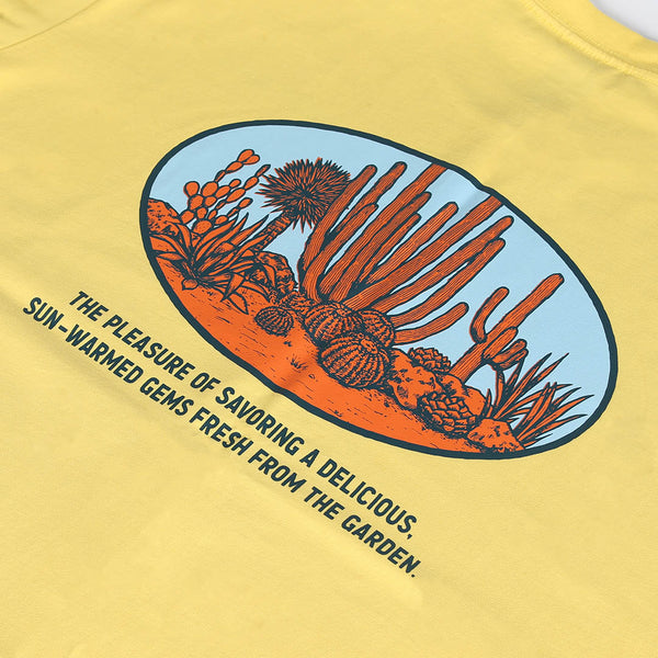 DULTON ( ダルトン ) BOTANY T-SHIRT SAGUARO MUSTARD ダルトン Tシャツ スワロー | マスタード | 半袖 | シャツ | Tシャツ | バックプリント | コットン | アウトドア | キャンプ | 夏服 | T23-0653 | だるとん