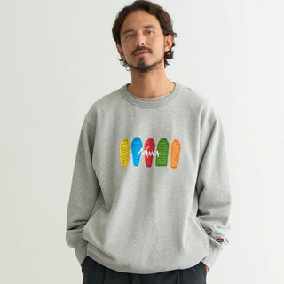 NANGA ( ナンガ ) ECO HYBRID SWEATSHIRT ( SB PT ) エコハイブリッド スウェットシャツ スリーピングバッグプリント | スウェットシャツ | シャツ | 長袖シャツ | 裏毛 | 長袖 | トップス | ウェア | アパレル