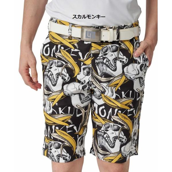 【 SALE 】 LOUDMOUTH ( ラウドマウス ) メンズ ストレッチツイル 柄ショートパンツ | ゴルフ | ウェア | 半ズボン | ハーフパンツ | パンツ | 吸汗速乾 | UV　| ストレッチ | 764305 | らうどまうす