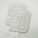 NEW ERA ( ニューエラ ) 9FORTY White Day Rhinestone ラインストーン サンディエゴ・パドレス クローム | 帽子 | キャップ | ユニセックス | クロスストラップ | サイズ調整 | お出かけ | オシャレ | 14908241 | にゅーえら