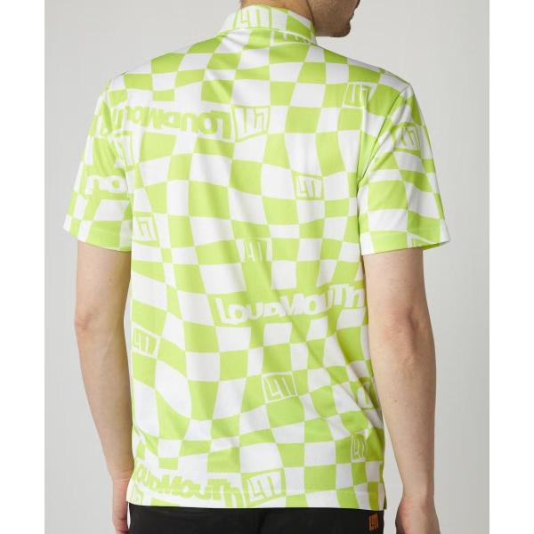 【 SALE 】 LOUDMOUTH ( ラウドマウス ) メンズ フリージングスキン 半袖シャツ ライトイエロー Formu Loud | 半袖 | ウェア | ゴルフ | 派手 | 黄色 | 吸汗速乾 | UV | 接触冷感 | 遮熱 | ひんやり | らうどまうす