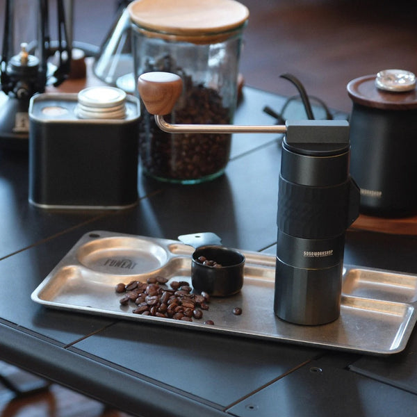 5050WORKSHOP ( フィフティフィフティワークショップ ) COFFEE GRINDER | コーヒーグラインダー | ステンレス | 持ち運び | 折りたたみ | コンパクト | アウトドア | キャンプ | コーヒー | 調整 | かっこいい | TR048-5WS-4473