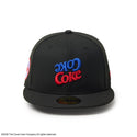NEW ERA ( ニューエラ ) 59FIFTY Coca-Cola コカ･コーラ ブラック キャップ 帽子 59FIFTY フィッテッドキャップ メンズ レディース コカコーラ ロゴ 刺繍 カジュアル ストリート 15154864