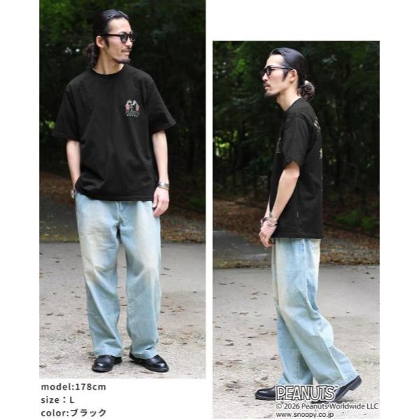 KRIFF MAYER ( クリフメイヤー ) スヌーピー刺繍T ( 盆栽 ) MENS | 2627800 | 半袖 | メンズ | Tシャツ | バックプリント | 綿 | コットン | ユニセックス | オシャレ | くりふめいやー | 半袖Tシャツ | アパレル | トップス