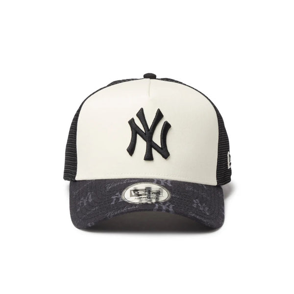 NEW ERA ( ニューエラ ) 9FORTY A-Frame トラッカー MLB Jacquard ニューヨーク・ヤンキース ブラック | 帽子 | キャップ | サイズ調整 | 日よけ | アウトドア | キャンプ | レジャー | ジャカード | メッシュ | ユニセックス | 14744896 | にゅーえら
