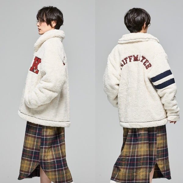 KRIFF MAYER ( クリフメイヤー ) シャギーボアレタードジャケット | MENS | 2514401 | メンズ | ジャケット | ウェア | ふわふわ | 起毛 | 冬 | 防寒 | アウター | ユニセックス | くりふめいやー