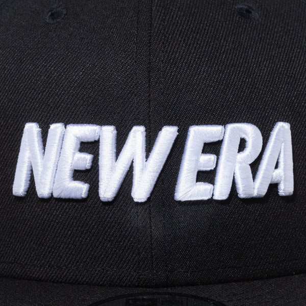 NEW ERA ( ニューエラ ) 9FIFTY ワードマークロゴ ブラック × ホワイト 帽子 | キャップ | 日よけ | アウトドア | キャンプ | レジャー | アジャスタブル仕様 | サイズ調整 | ユニセックス | 定番 | 14524928