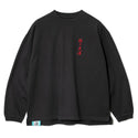 go slow caravan ( ゴースローキャラバン ) メランジェ G/D 猫と麦酒 ロングスリーブ BIG TEE | MENS | メンズ | WOMENS | ウィメンズ | レディース | Tシャツ | ロンT | 長袖 | ウェア | トップス | プリントT | 342615