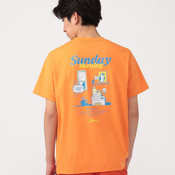 CHUMS ( チャムス ) ドライサンデーモーニングポケットTシャツ | 半袖 | Tシャツ | 半袖Tシャツ | バックプリント | プリントT | アパレル | トップス | オシャレ | お出かけ | アウトドア | キャンプ | UVカット | 遮熱 | ドライ | 夏服 | CH01-2761 | ちゃむす