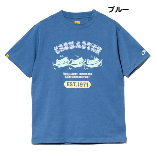 COBMASTER ( コブマスター ) T/C度詰め天竺ベーシックTEE ハンモックベアー | MENS | メンズ | 半袖 | 春夏 | Tシャツ | フロントプリント | プリントT | オシャレ | カジュアル | シンプル | お出かけ | アウトドア | 451903 | こぶますたー