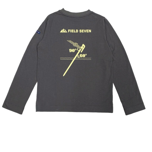 LITTLE RISE × FIELD SEVEN ( リトルライズ × フィールドセブン ) ウィメンズ ぺぐロンT | 長袖 | トップス | Tシャツ | バックプリント | レディース | シンプル | お出かけ | キャンプ | アウトドア
