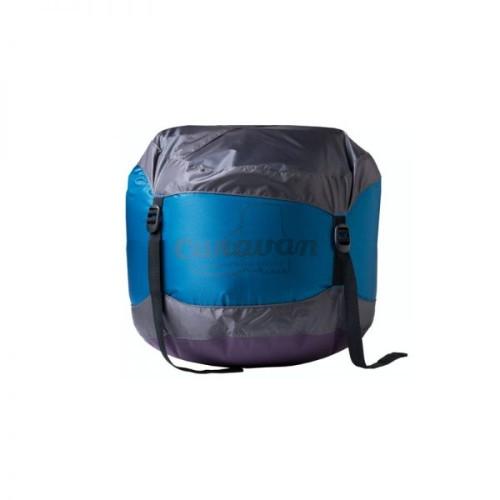 【 SALE 】 Caravan ( キャラバン ) ネオシェル・コンプレッションSILICコーデュラ・ドライサック 5L / 0450119 インディゴ | アウトドア | キャンプ | 登山 | 防水 | コンパクト