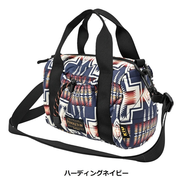 KiU ( キウ ) 【 PENDLETON® × KiU LMITIED ITEM 】 スクエアパデッドミニボストンバッグ K483 | バッグ | 小型バッグ | 小さめ | コラボ | ミニボストンバッグ | コンパクト | ころん | カジュアル | ハンドバッグ | ショルダーバッグ | きう