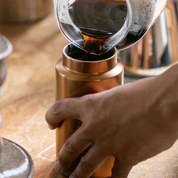 RIVERS ( リバーズ ) ドリンクボトル モク コーヒー 350 ドリンクボトル ステンレス マイボトル 水筒 保温 保冷 コーヒー タンブラー おしゃれ コンパクト アウトドア キャンプ オフィス 通勤 通学 ステンレスボトル BT035