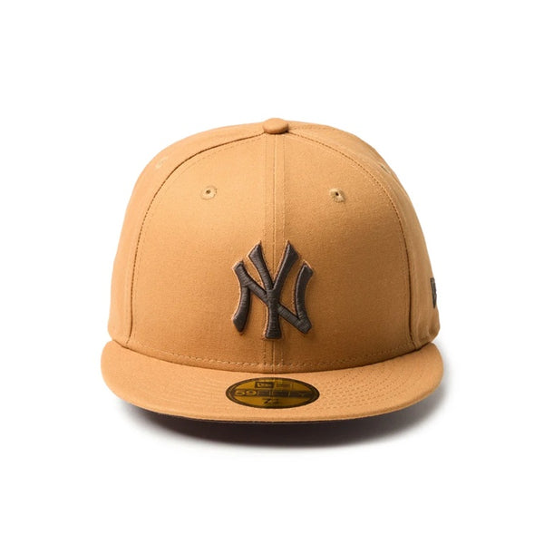NEW ERA ( ニューエラ ) 59FIFTY MLB Duck Canvas ニューヨークヤンキース ライトブロンズ ヤンキースキャップ MLBキャップ ベースボールキャップ 帽子 メンズ レディース キャップ 14745156