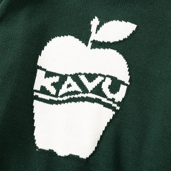 KAVU ( カブー ) メンズ アップルニット | ニット | 長袖 | りんご | レトロ | オーバーサイズ | オススメ | 冬服 | 秋服 | オシャレ | アパレル | トップス | かぶー | 19821916058005 | カジュアル
