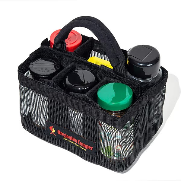 Oregonian Camper ( オレゴニアンキャンパー ) シーズニングボックス  ウルフブラウン | ブラック | 調味料入れ | キャンプ | 持ち運び | スパイス入れ | メッシュ | コンパクト | 仕切り | 動かせる