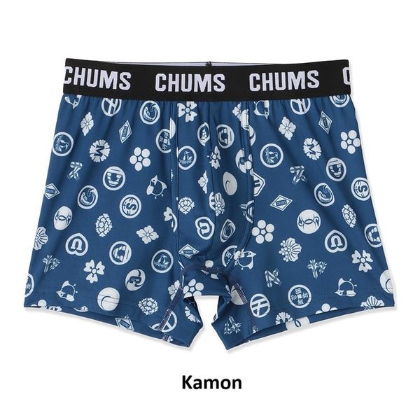 CHUMS ( チャムス ) チャムスパターンボクサーズ 下着 ボクサーパンツ 前開き ポリエステル 蒸れにくい ドライ 抗菌 防臭 総柄 柄パンツ アンダーウェア 男性用 メンズ ボクサーブリーフ CH09-1339