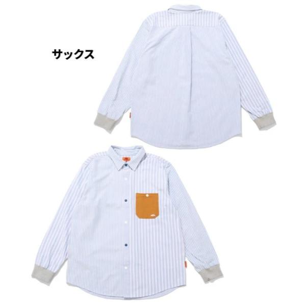 KRIFF MAYER ( クリフメイヤー ) 袖リブハッピーシャツ | MENS | 2536301 | 長袖シャツ | 長袖 | ウェア | メンズ | 春 | ストライプ | チェック | トップス | インナー | アウトドア | お出かけ | 胸ポケット | くりふめいやー | カジュアル