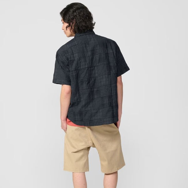 KRIFF MAYER ( クリフメイヤー ) パッチワーク半袖シャツ | MENS | 2553100 | メンズ | 半袖 | カジュアルシャツ | BBQ | フェス | オシャレ | 夏シャツ | トップス | 大人カジュアル | ゆったり | 春夏 | くりふめいやー