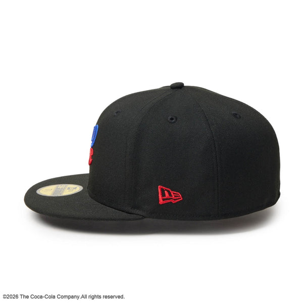 NEW ERA ( ニューエラ ) 59FIFTY Coca-Cola コカ･コーラ ブラック キャップ 帽子 59FIFTY フィッテッドキャップ メンズ レディース コカコーラ ロゴ 刺繍 カジュアル ストリート 15154864