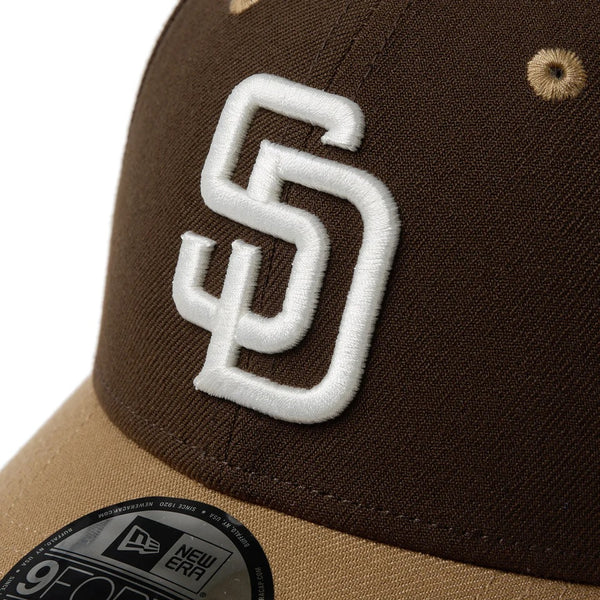 NEW ERA ( ニューエラ ) 9FORTY 2-Tone Woven Label サンディエゴ・パドレス ウォルナット カーキバイザー | 帽子 | キャップ | 日よけ | ポリエステル | ユニセックス | 14667826 | にゅーえら | アウトドア | キャンプ | お出かけ | レジャー