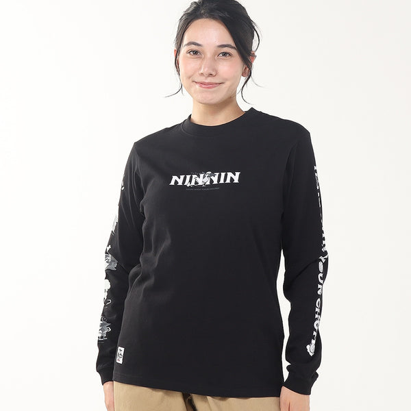 CHUMS ( チャムス ) ザニンジャブラッシュドロングスリーブTシャツ | ロンT | ロングTシャツ | 長袖 | トップス | ウェア | ロングスリーブTシャツ | 忍者 | モチーフ | アウトドア | CH01-2662 | ちゃむす