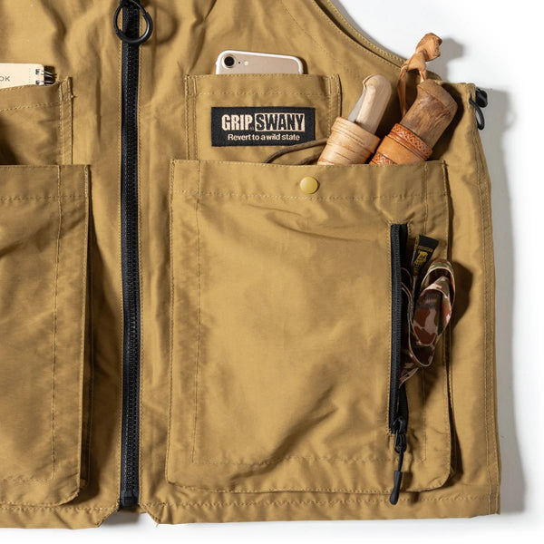 GRIP SWANY ( グリップスワニー ) 【 GSMV-063 】 GEAR BAG VEST 5.0 | ベスト | アウトドア | キャンプ | 釣り | 収納 | ポケット | トートバッグ | 2way | バッグ | ウェア | トップス | レジャー | ぐりっぷすわにー