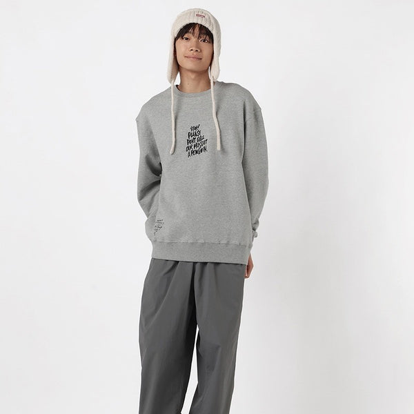 CHUMS ( チャムス ) 守矢努 ツインズクルートップ Twins Crew Top メンズ スウェット トレーナー クルーネック 裏起毛 USAコットン100％ オーバーサイズ ゆったり 長袖 トップス 温故知新 ブービーツインズ ステンシル アート アウトドア キャンプ 秋冬 CH00-1595