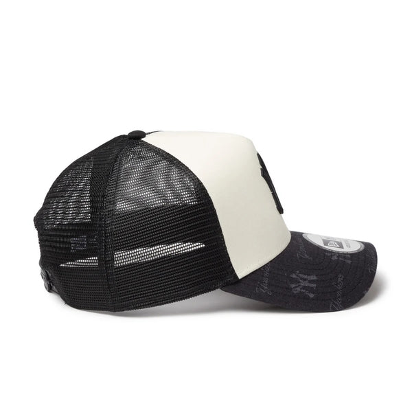 NEW ERA ( ニューエラ ) 9FORTY A-Frame トラッカー MLB Jacquard ニューヨーク・ヤンキース ブラック | 帽子 | キャップ | サイズ調整 | 日よけ | アウトドア | キャンプ | レジャー | ジャカード | メッシュ | ユニセックス | 14744896 | にゅーえら