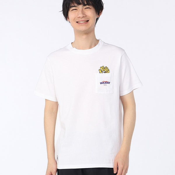 CHUMS ( チャムス ) アンチバグファストフードポケットTシャツ | 半袖 | Tシャツ | 半袖Tシャツ | アパレル | バックプリント | プリントT | オシャレ | 可愛い | 夏服 | お出かけ | レジャー | アウトドア | CH01-2715 | ちゃむす | 虫よけ加工 | ファストフード