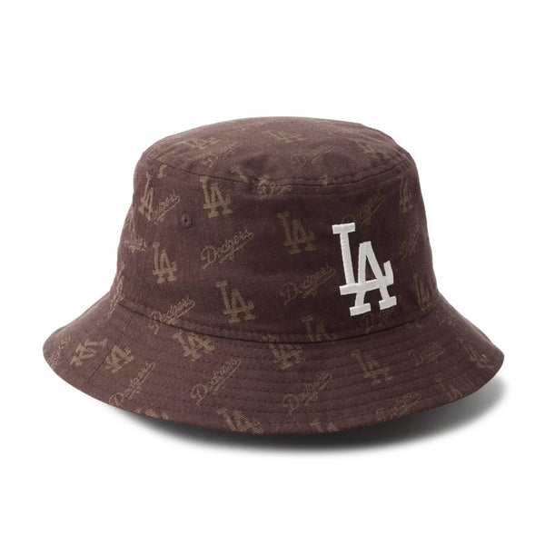 NEW ERA ( ニューエラ ) バケット01 MLB Jacquard ロサンゼルス・ドジャース ブラウン | 帽子 | バケットハット | ハット | 日よけ | UVカット | コットン | 高級感 | お出かけ | オシャレ | 14744777 | にゅーえら