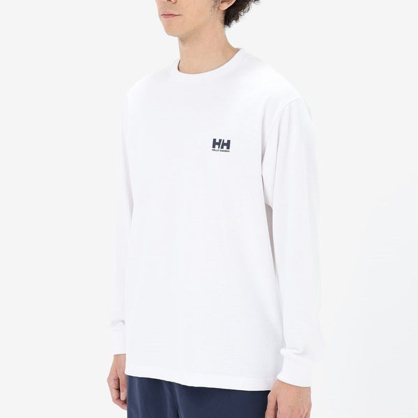HELLY HANSEN ( ヘリーハンセン ) ロングスリーブ スクエアロゴティー | ユニセックス | ユニセックス | 長袖Tシャツ | HH32521 | Tシャツ | バックプリント | UVカット | アウトドア | レジャー | キャンプ | メンズ | レディース