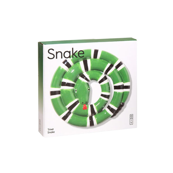 DETAIL ( ディテール ) Snake Trivet | DOIY スネーク トリベット | ヘビモチーフ | 鍋敷き | 緑 | ピンク | おもしろい | プレゼント | ギフト | 爬虫類 | トグロ | 陶器 | キッチン | 台所用品 | 料理 | 食卓 | H0159 | でぃてーる | へび | 蛇 | ヘビ