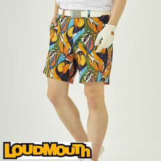 【 SALE 】 LOUDMOUTH ( ラウドマウス ) メンズ ショートパンツ | ストレッチサッカー素材 | トロピカルトゥーカンズ | UV | ストレッチ | 接触冷感 | ハーフパンツ | ゴルフ | ゴルフウェア | 動きやすい | 763306 | らうどまうす
