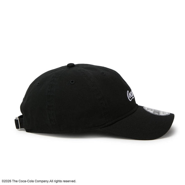 NEW ERA ( ニューエラ ) 9TWENTY Coca-Cola コカ･コーラ ブラック キャップ 帽子 ベースボールキャップ コカコーラ ロゴキャップ メンズ レディース ユニセックス 男女兼用 カジュアル ストリート ブランドキャップ アジャスタブル サイズ調整可能 黒 ブラック 15154853