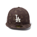 NEW ERA ( ニューエラ ) 59FIFTY MLB Jacquard ロサンゼルス・ドジャース ブラウン | 帽子 | キャップ | 日よけ | コットン | ジャガード | 14745170 | フラットバイザー | アウトドア | オシャレ | お出かけ | キャンプ | レジャー | にゅーえら