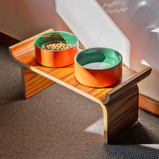 DULTON ( ダルトン ) DOUBLE WALL DOG BOWL ダブル ウォール ドッグ ボウル | ズレにくい | ペット用品 | 水 | においがつきにくい | 汚れがつきにくい | エナメル | マット | シンプル | 餌入れ | ドッグフード入れ | 愛犬 | 犬用