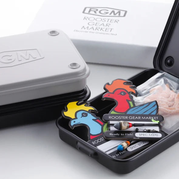 【 SALE 】RGM ( ルースターギアマーケット ) RGM STEEL TOOL BOX SAND | ハードボックス | 収納ボックス | 釣り | スタッキング | シンプル | 釣り具入れ | かっこいい | ロゴ | 160001071000