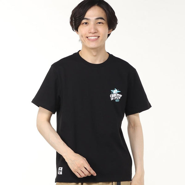 CHUMS ( チャムス ) チャムスイズファンTシャツ | トップス | Tシャツ | シャツ | バックプリント | プリント | 半袖 | 半袖シャツ | 夏服 | タイダイ染め | CH01-2522 | コットン | レトロポップ | アパレル