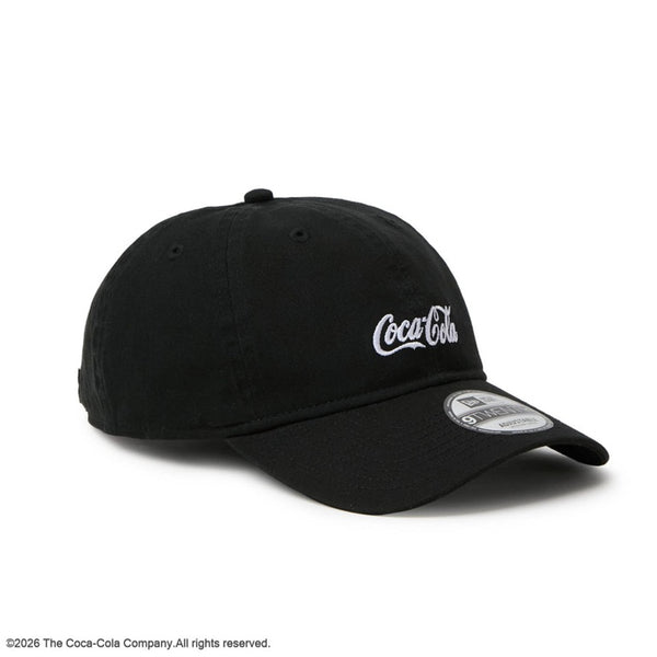 NEW ERA ( ニューエラ ) 9TWENTY Coca-Cola コカ･コーラ ブラック キャップ 帽子 ベースボールキャップ コカコーラ ロゴキャップ メンズ レディース ユニセックス 男女兼用 カジュアル ストリート ブランドキャップ アジャスタブル サイズ調整可能 黒 ブラック 15154853