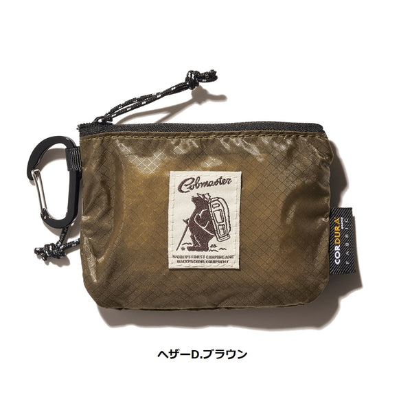COBMASTER ( コブマスター ) COB CR FLAT POUCH ポーチ | 撥水 | シンプル | コンパクト | 2ポケット | コインケース | 財布 | ミニ | 軽量 | ナイロン | アウトドア | フェス | 旅行 | キャンプ | 登山