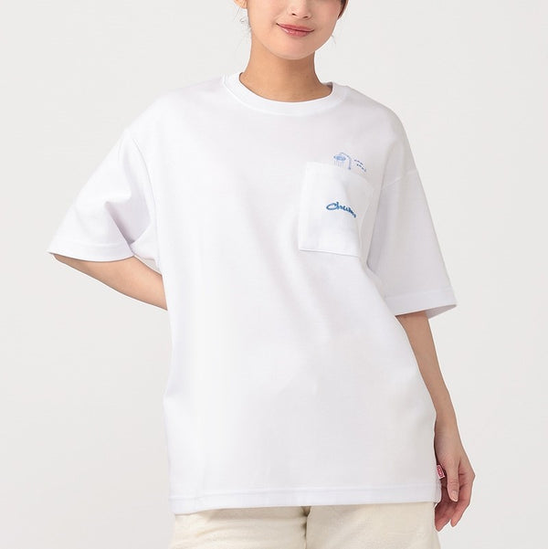 CHUMS ( チャムス ) コットンドライポストランバスポケットTシャツ | 半袖 | Tシャツ | 半袖Tシャツ | オーバーサイズ | リラックス | アウトドア | お出かけ | ゆったり | グラフィックTシャツ | バックプリント | 夏服 | CH01-2758 | ちゃむす