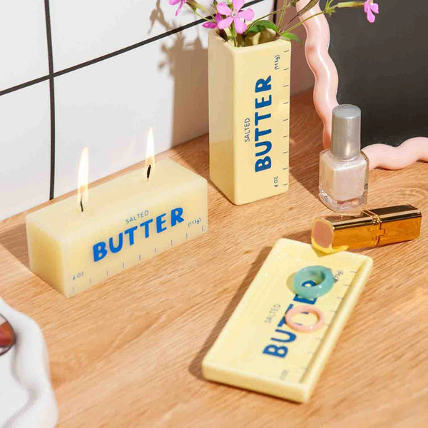DETAIL ( ディテール ) Trinket Tray " Butter " DOIY トリンケット トレイ " バター " | バターモチーフ | トレイ | プレゼント | ギフト | 面白い | 可愛い | 食べ物 | 小物トレイ | 陶器 | レトロ | ユニーク | H0162 | でぃてーる
