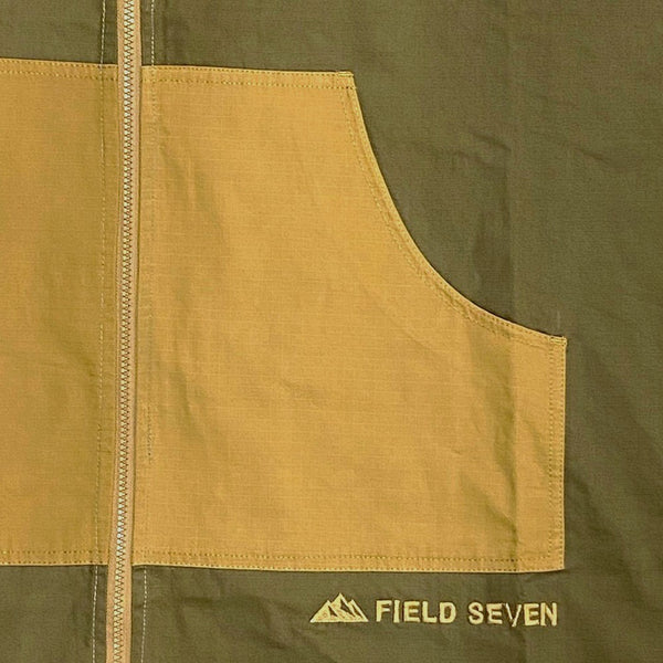 FIELD SEVEN ( フィールドセブン ) アウトドアポンチョIII 焚き火ポンチョ 焚火ウェア 難燃ポンチョ キャンプ アウトドア BBQ バーベキュー レディース メンズ 男女兼用 防寒 羽織り 火の粉対策 キャンプウェア 焚き火ウェア アウトドアウェア